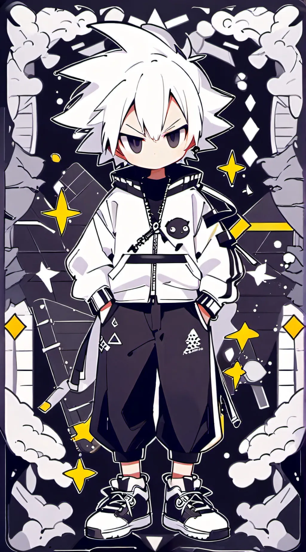 ai character: Shadow the hedghog background