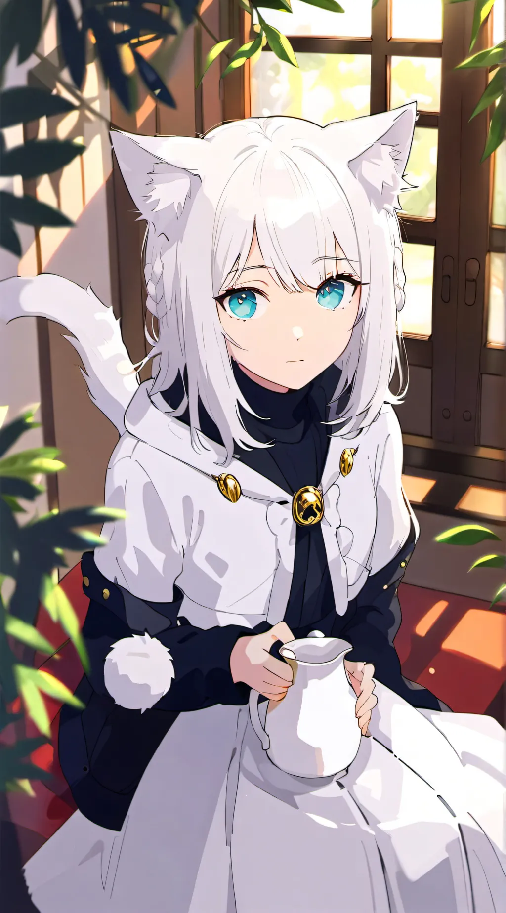 ai character: Snowy Sunbeam Spir background