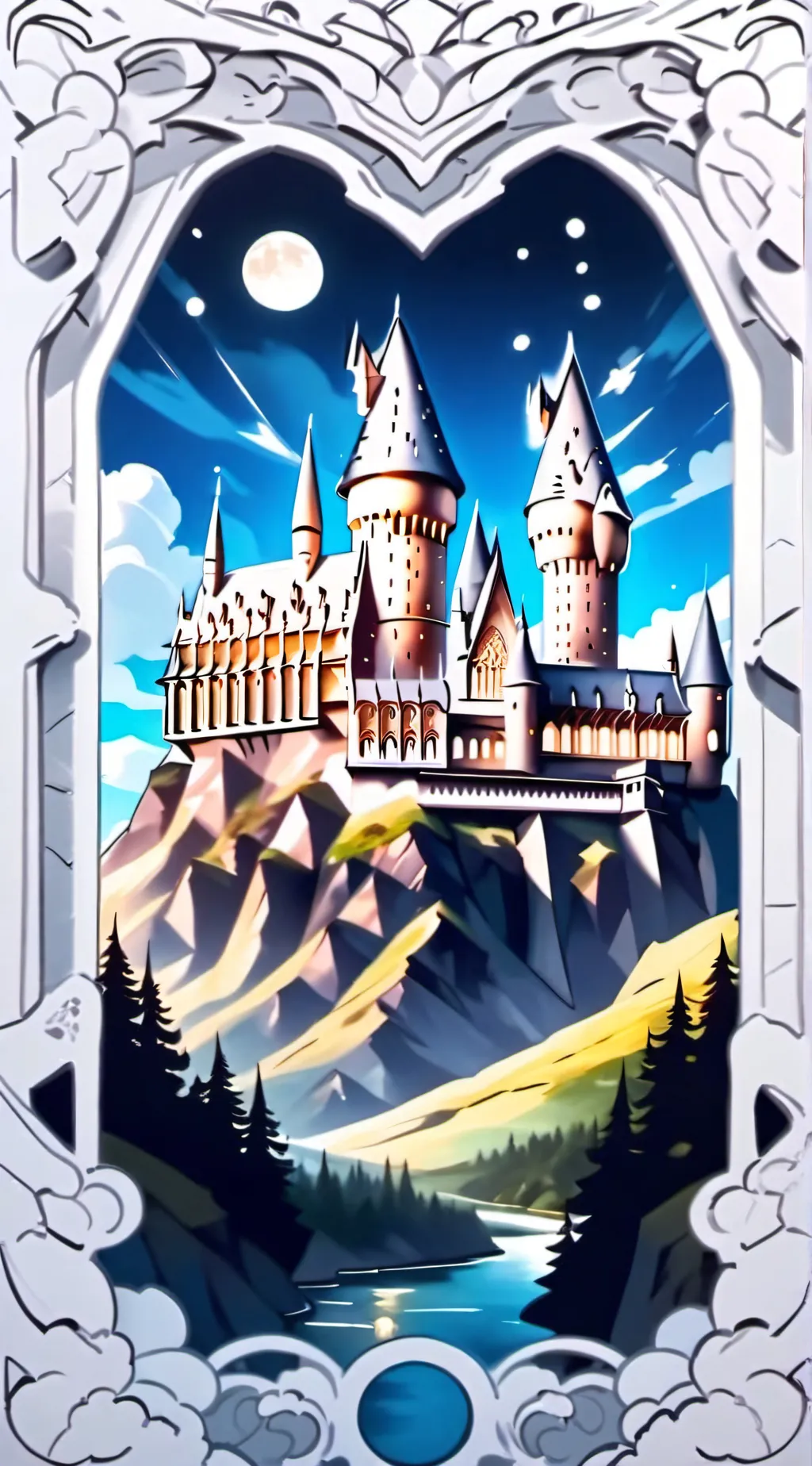 ai character: HP comedy background