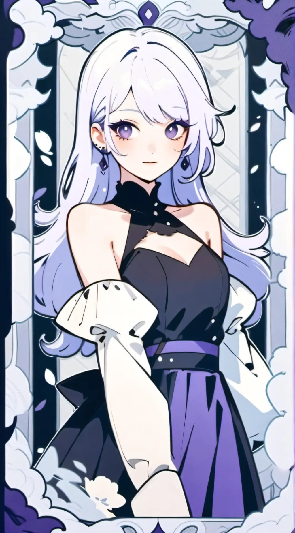 ai character: violet  background
