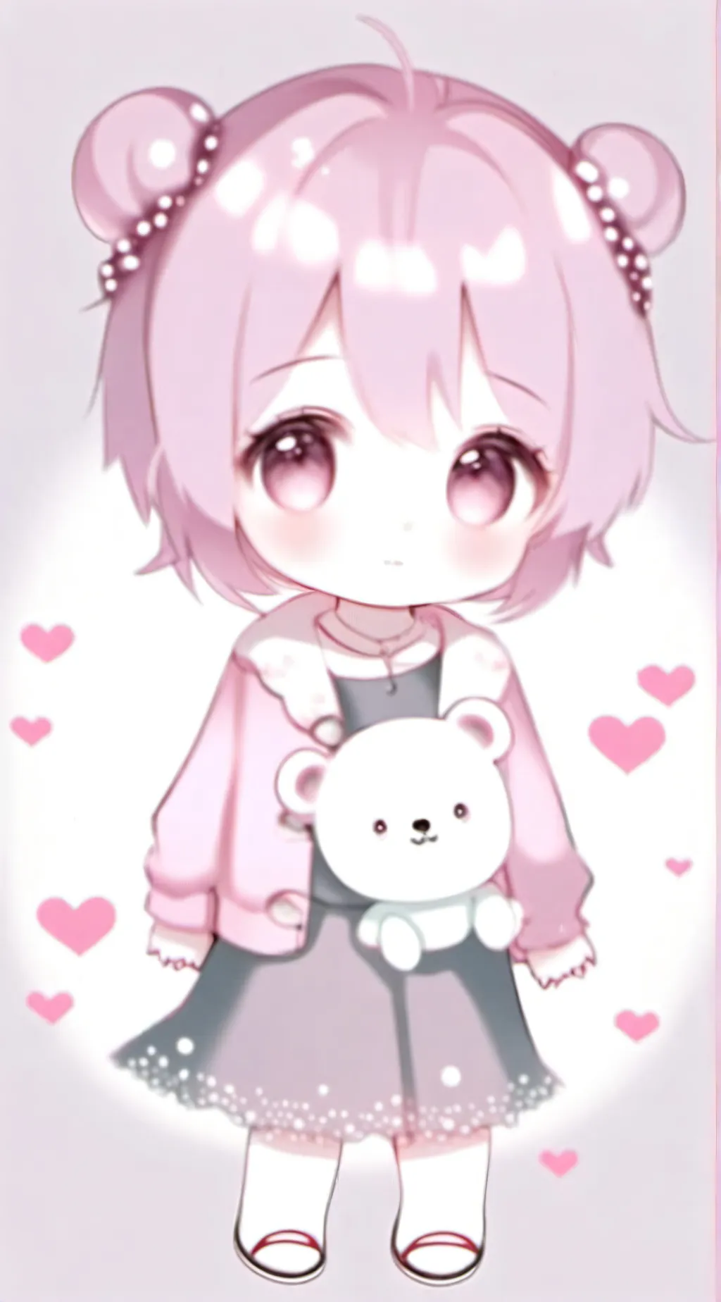 ai character: Strawberry  background