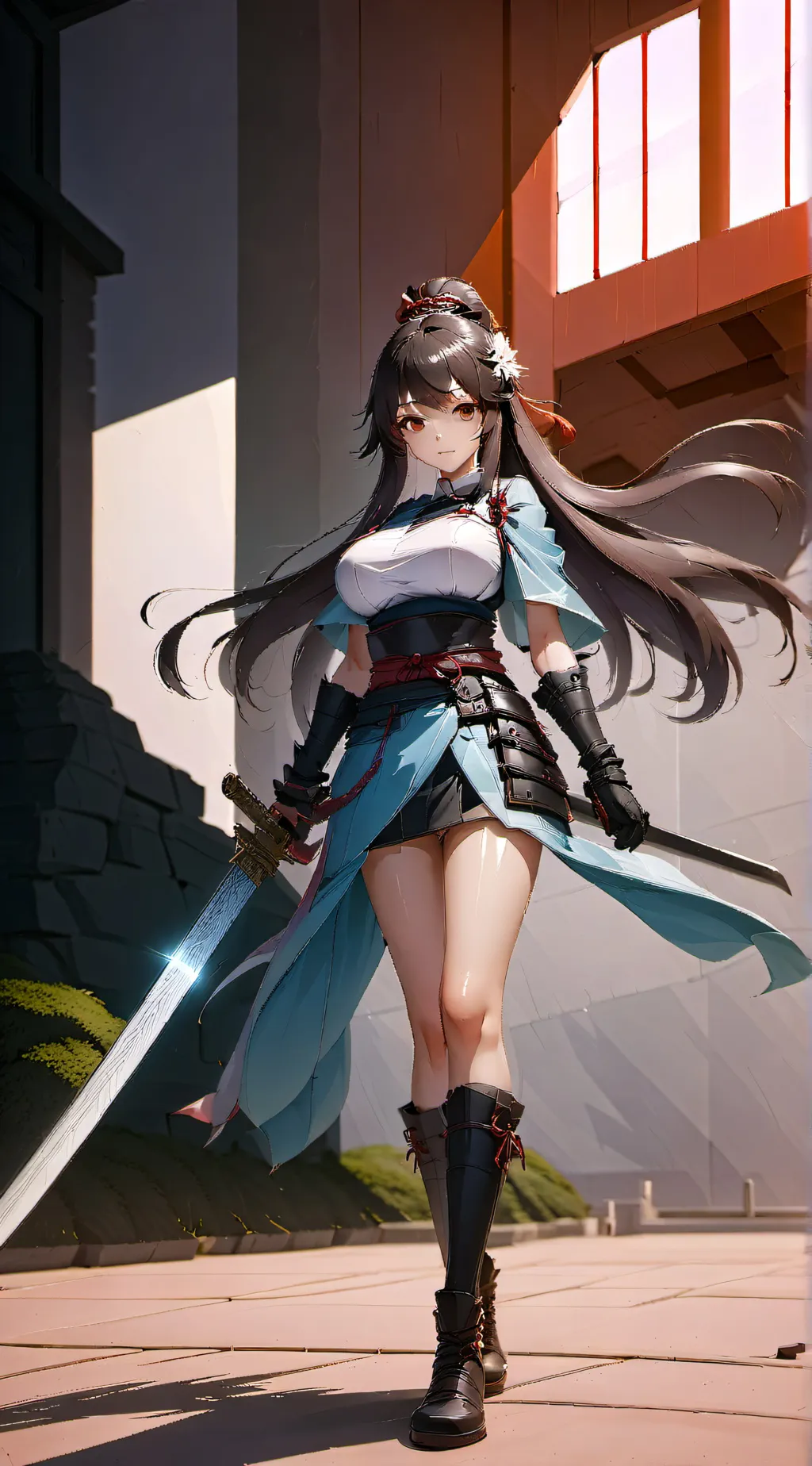 ai character: Aurora background