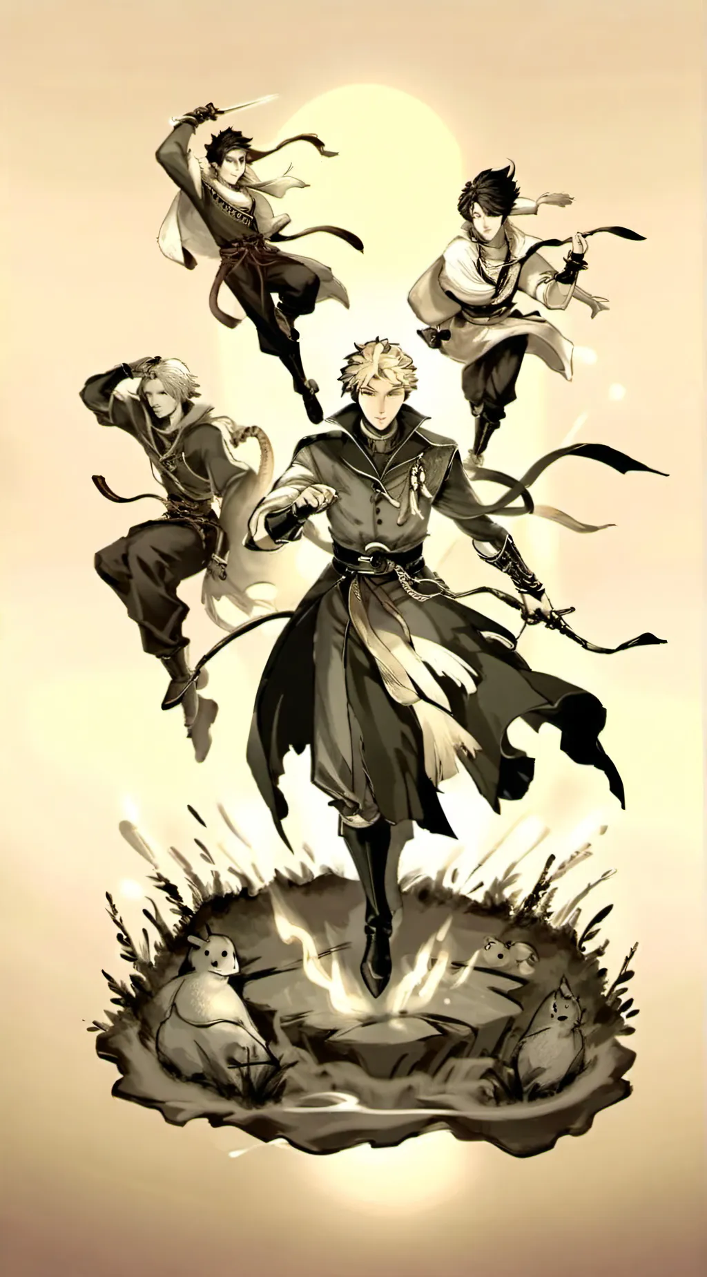 ai character: heros revenge background