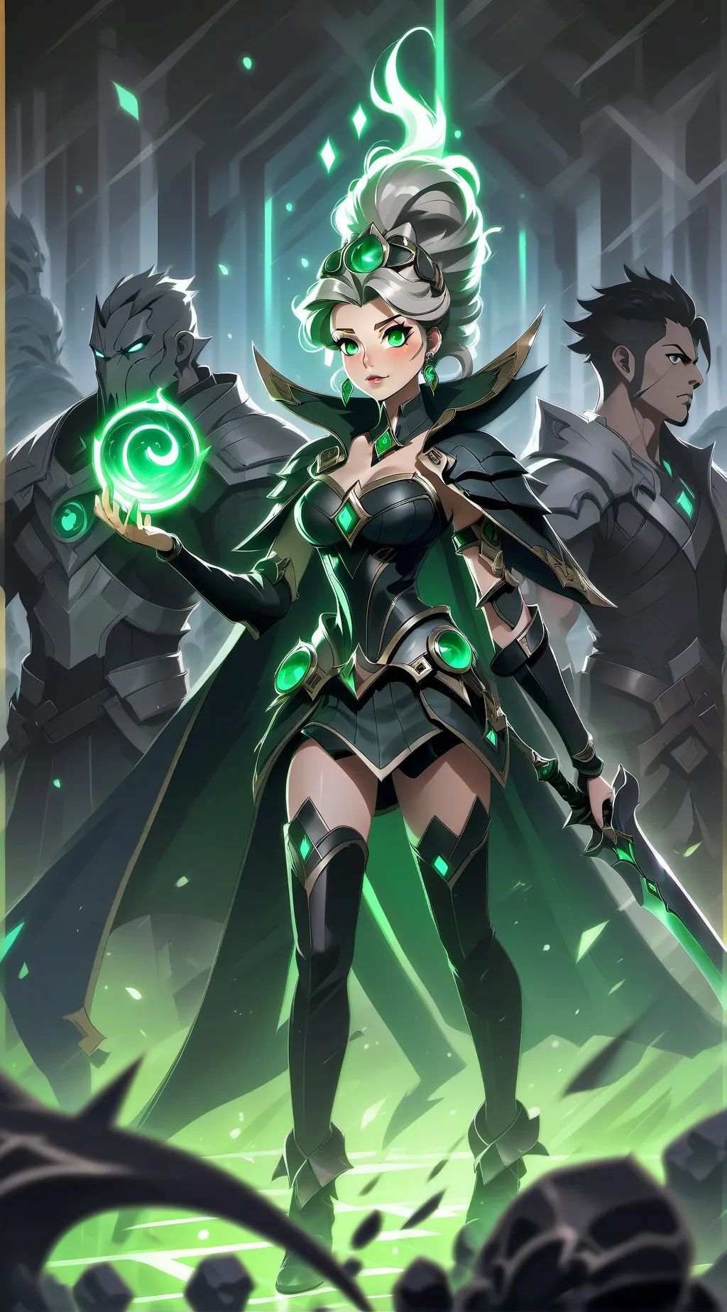 ai character: time left with oc background