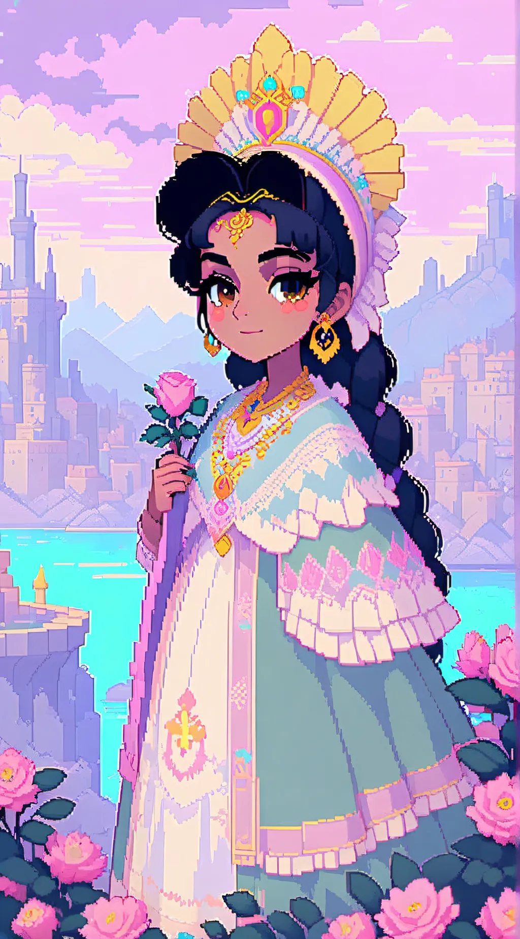 ai character: morena  background