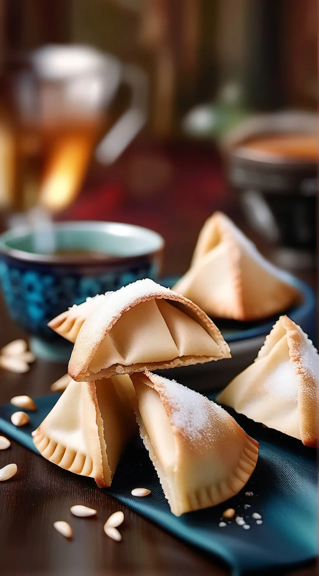 ai character: fortune cookie background