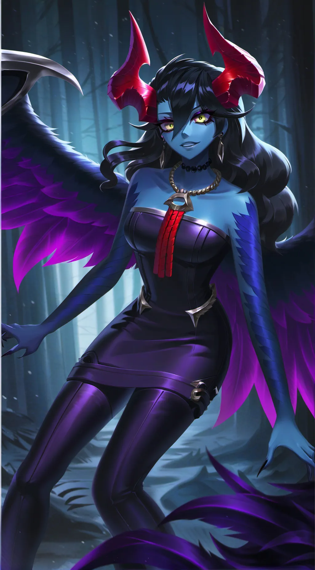 ai character: Ninjago-Devil background