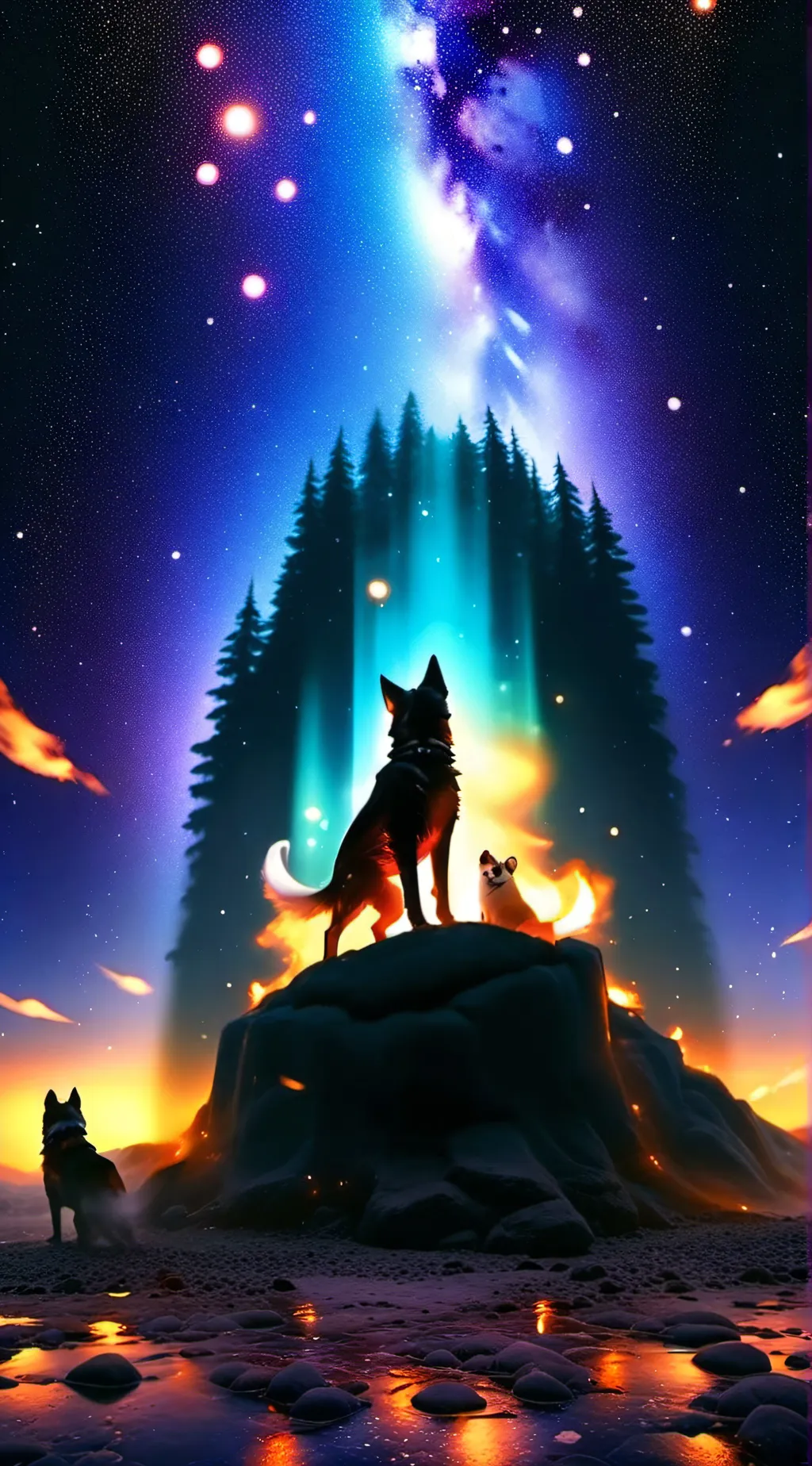 ai character: Dogs background