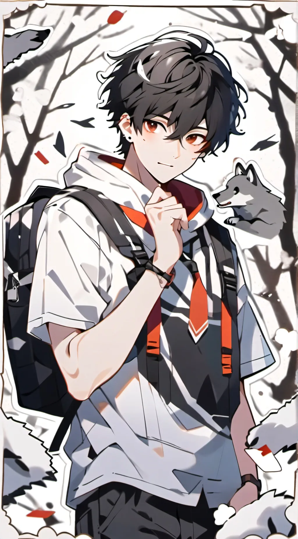 ai character: leon background