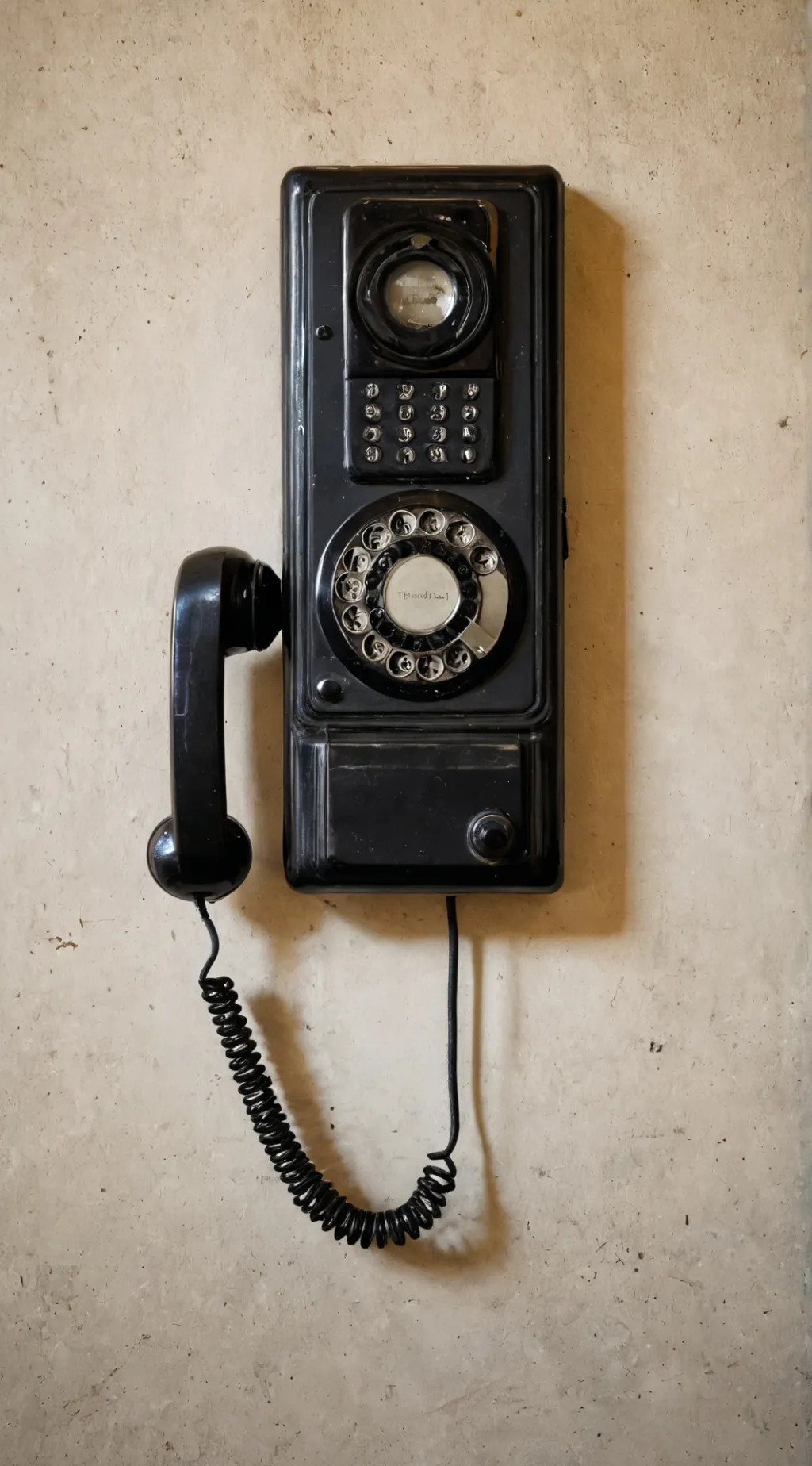 ai character: The black phone background