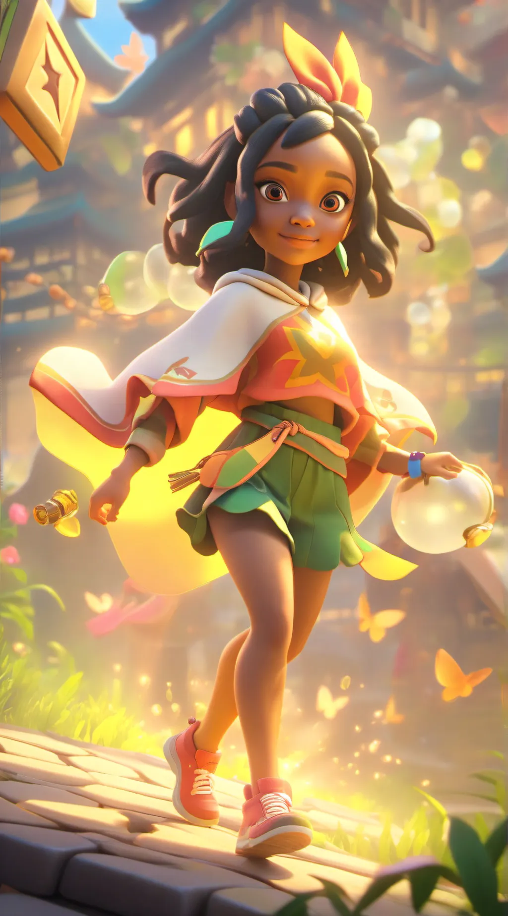 ai character: maily background