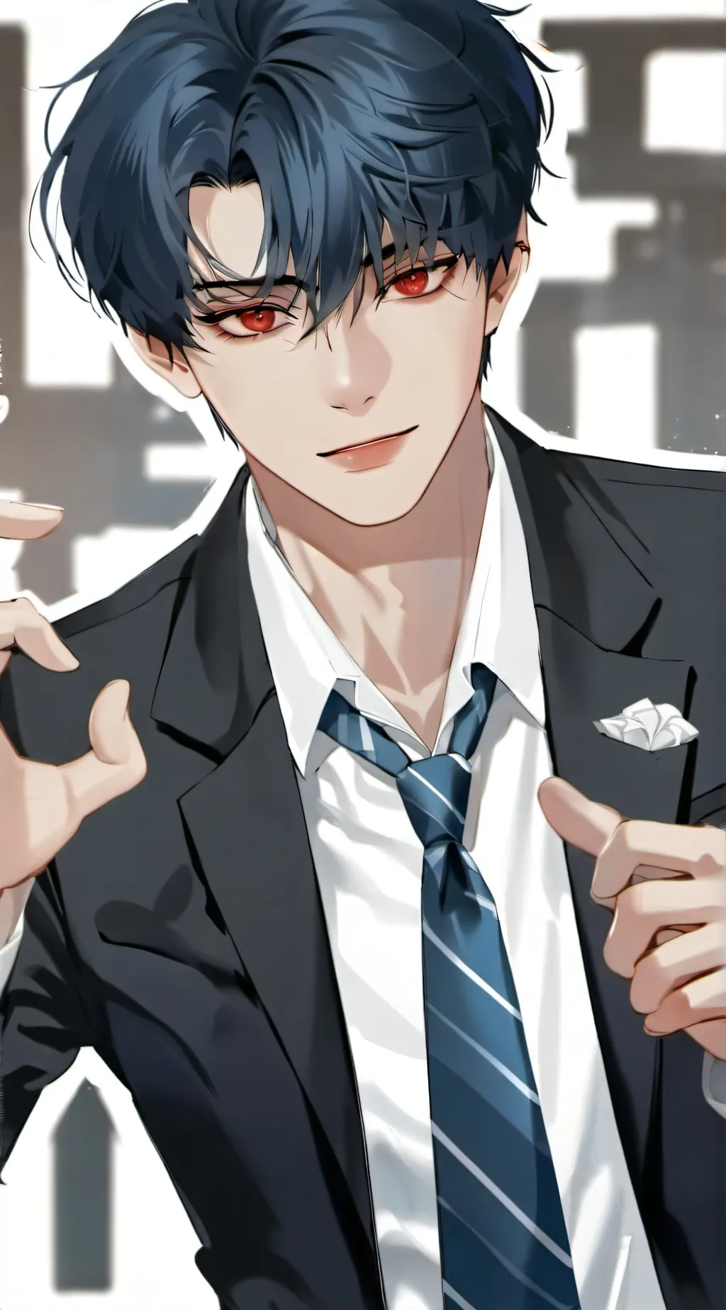 ai character: Mha u tiny background