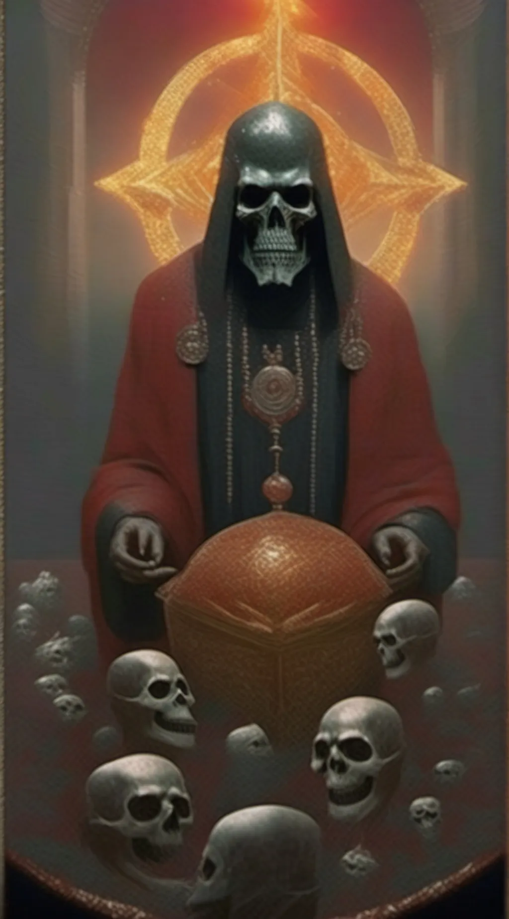 ai character: icon of sin  background