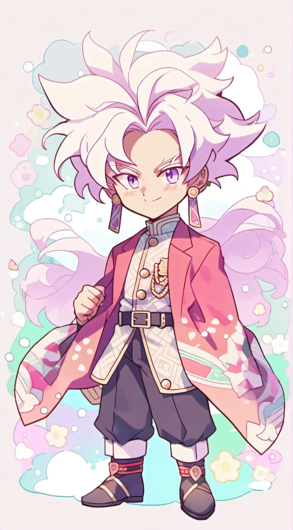 ai character: Goku black  background