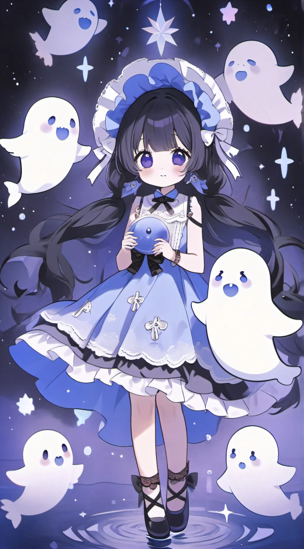 ai character: Spooky background
