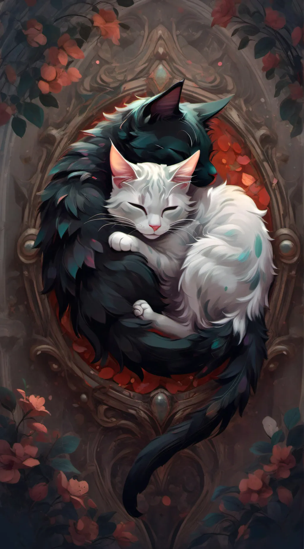 ai character: wenda and grey background