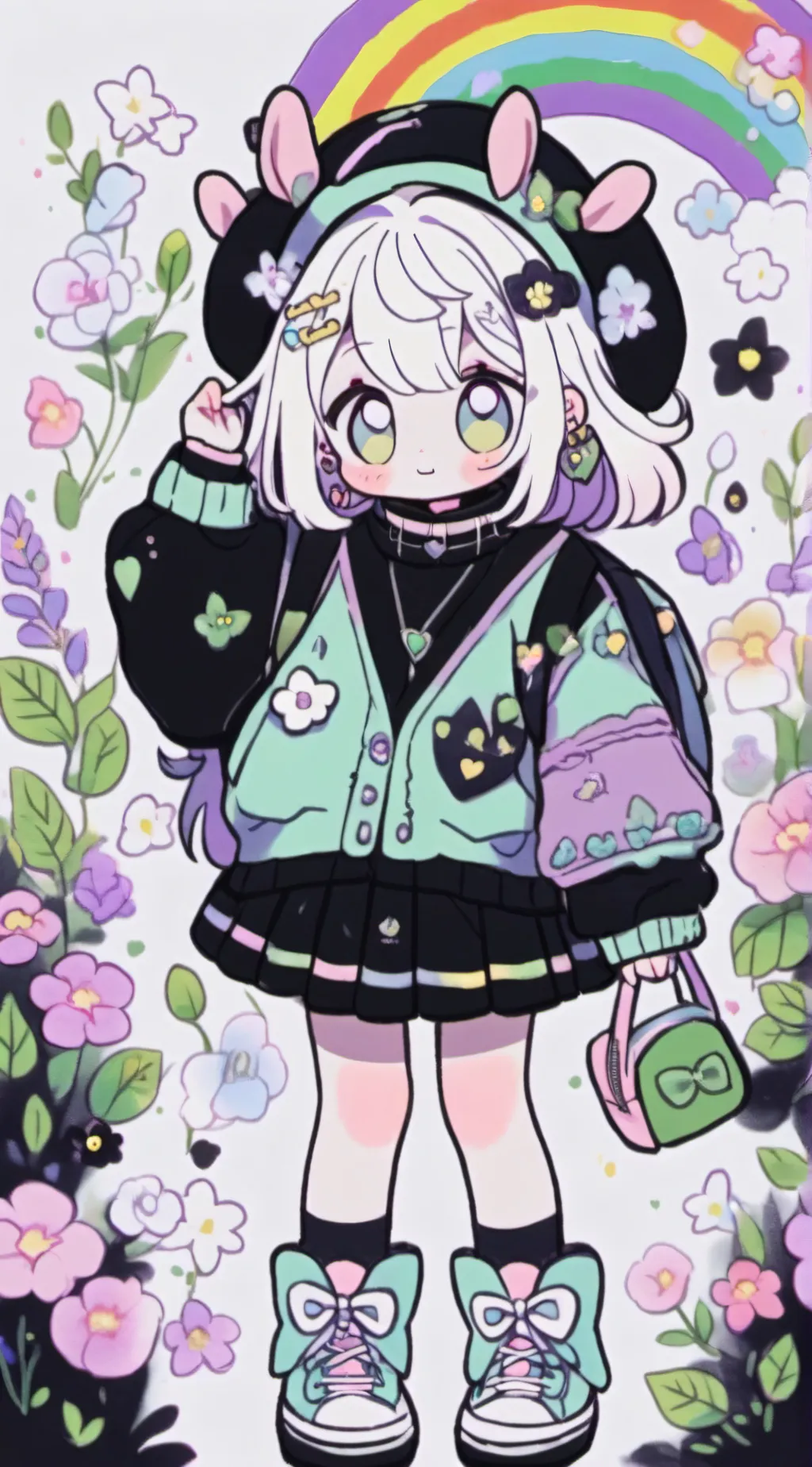 ai character: Colors🏳️‍🌈 background