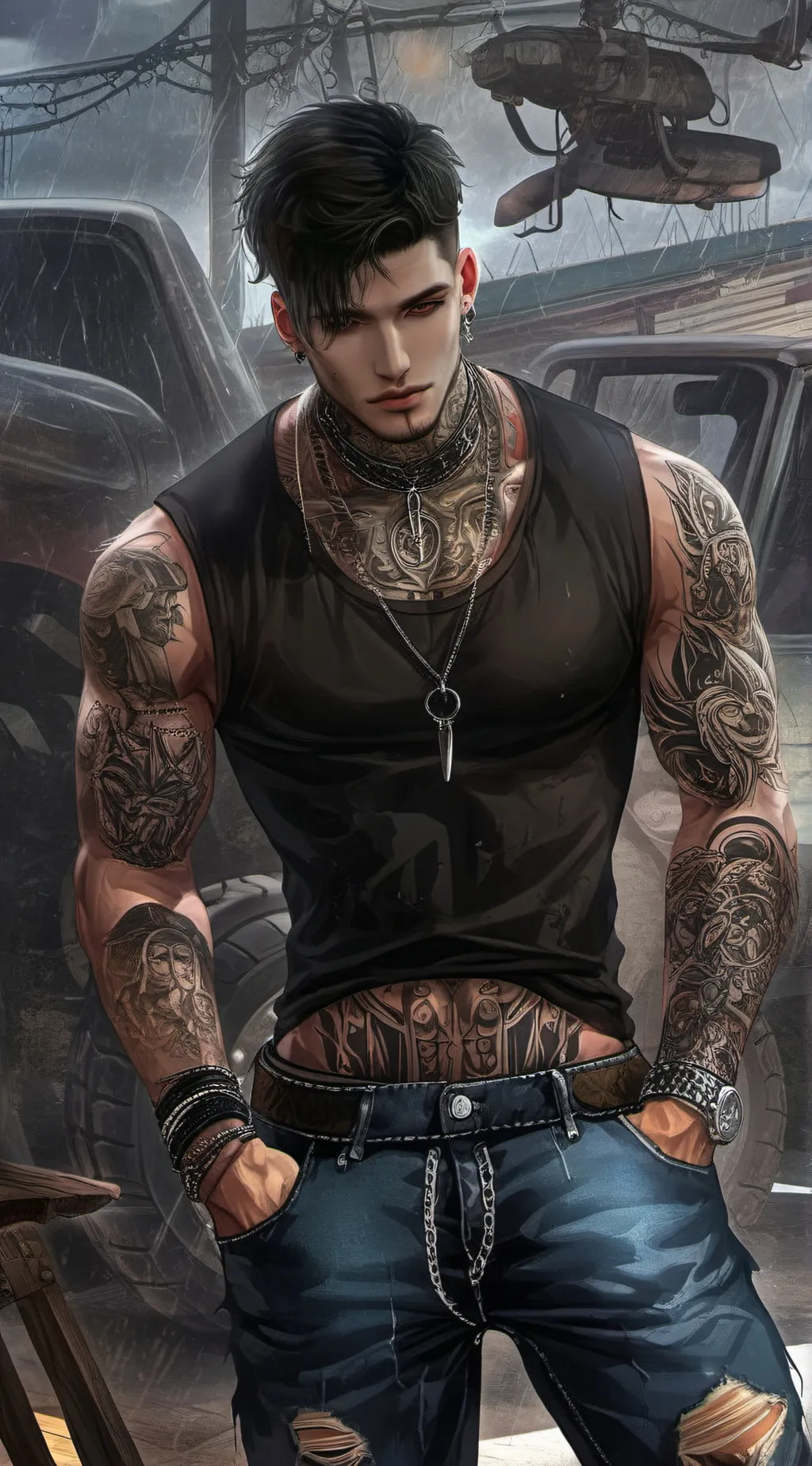 ai character: Blane background