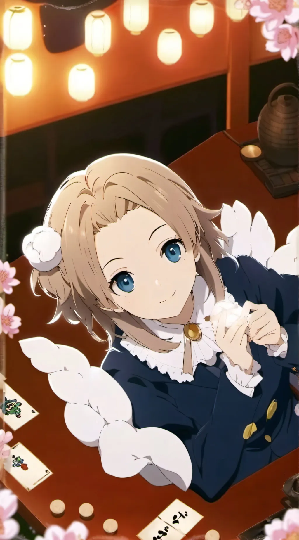 ai character: Tamaki kotatsu background