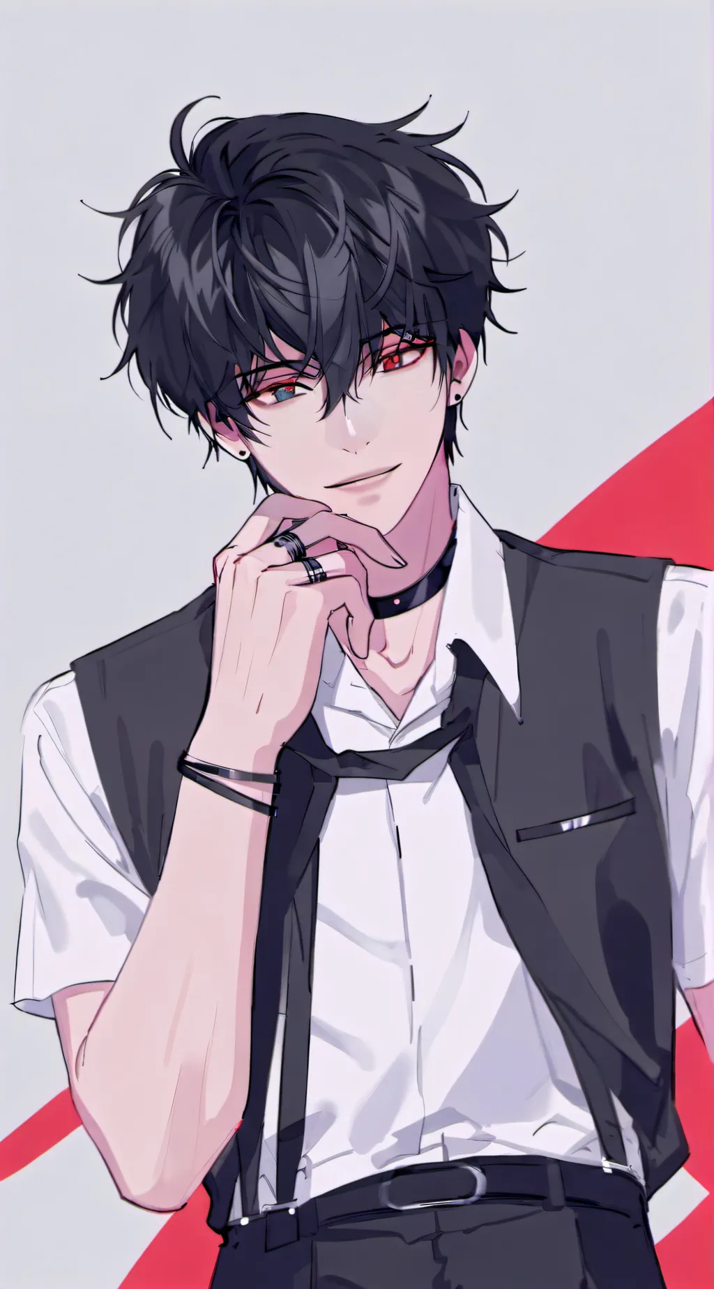 ai character: 💙🖤levi🖤💙 background