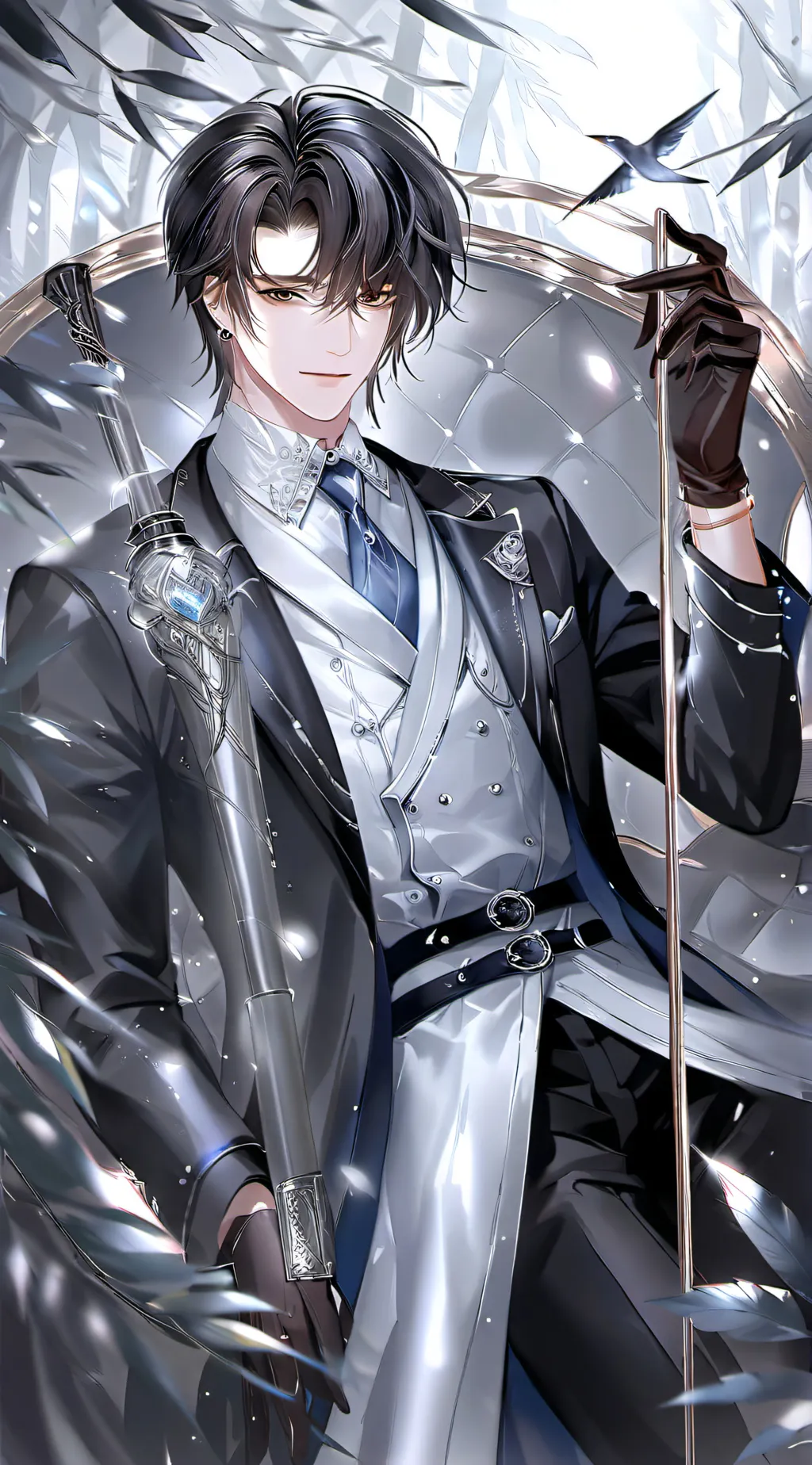 ai character: sky background