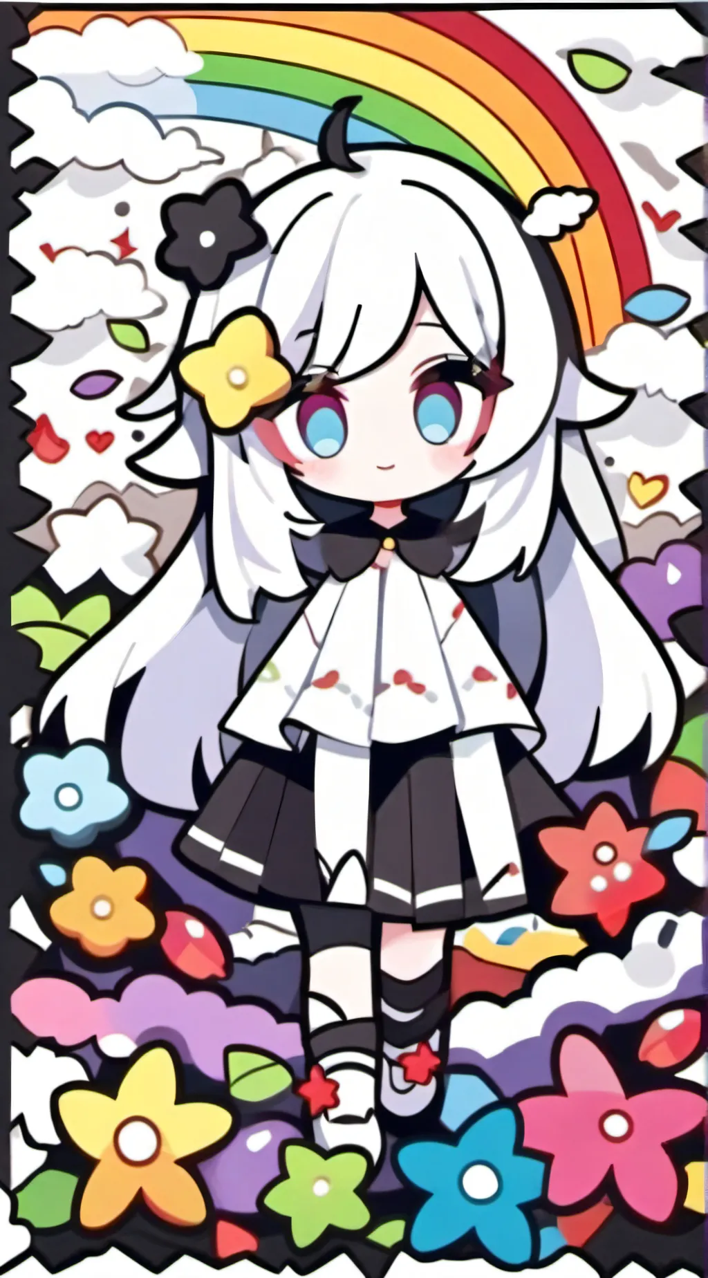 ai character: Dandy and astro:3 background