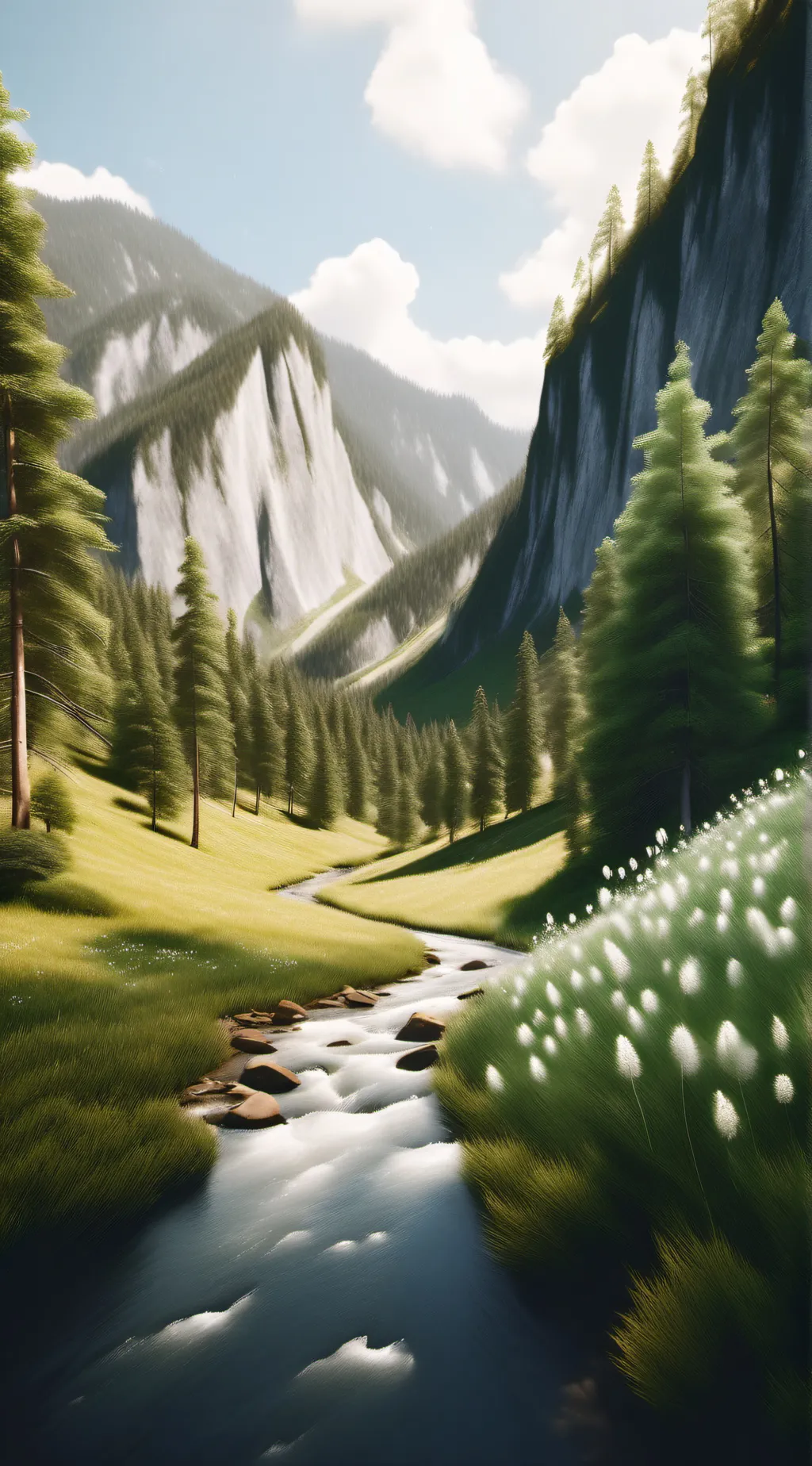 ai character: 🌲🌲🌲🎄🎄🌳🌳 background