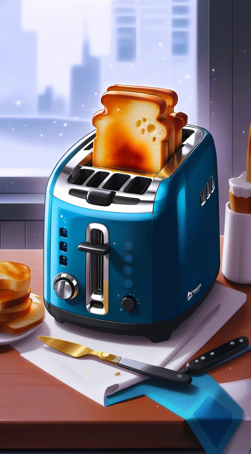 ai character: toast background