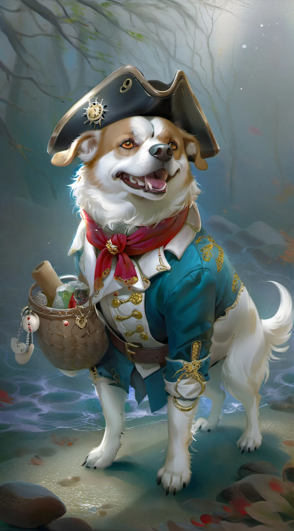 ai character: pickles the pirate background