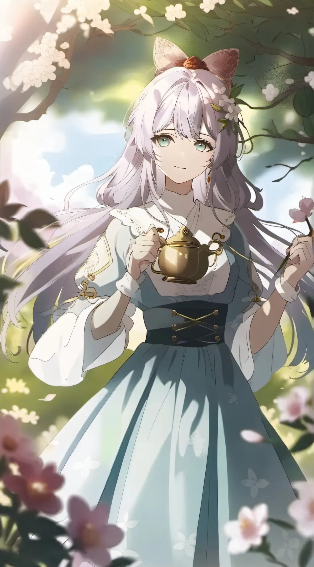 ai character: sakura  background