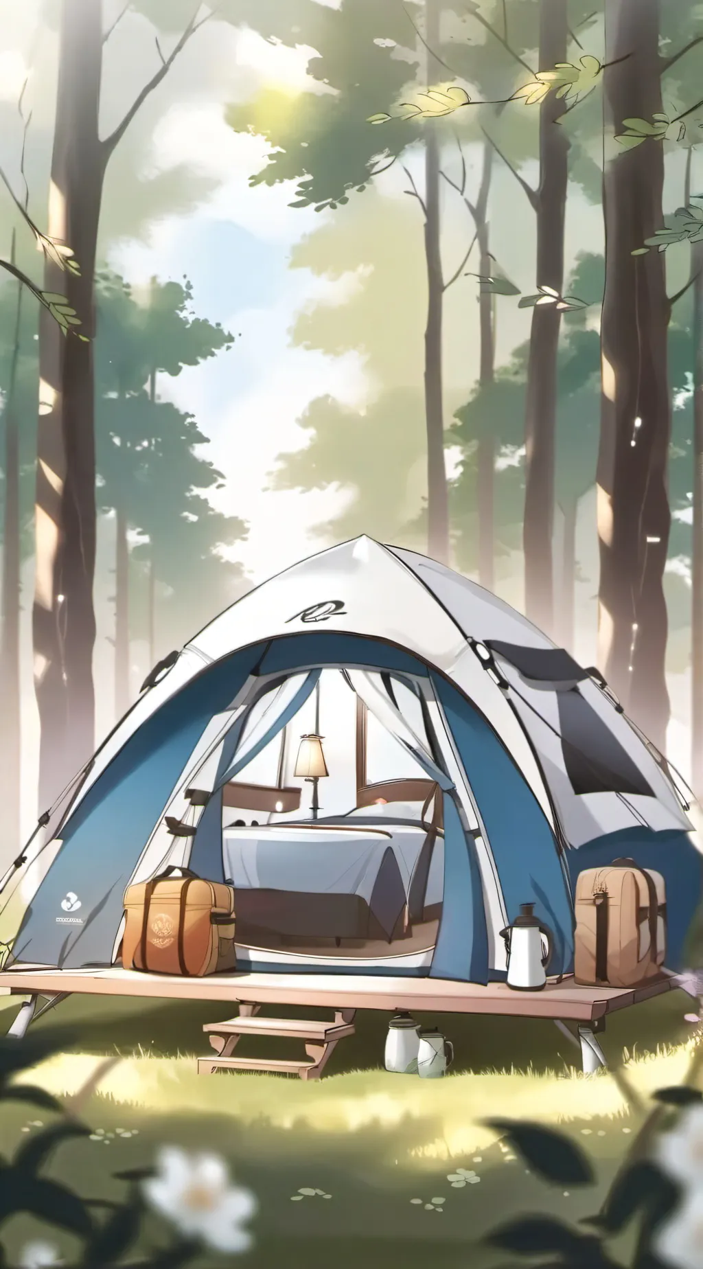 ai character: mha camping background