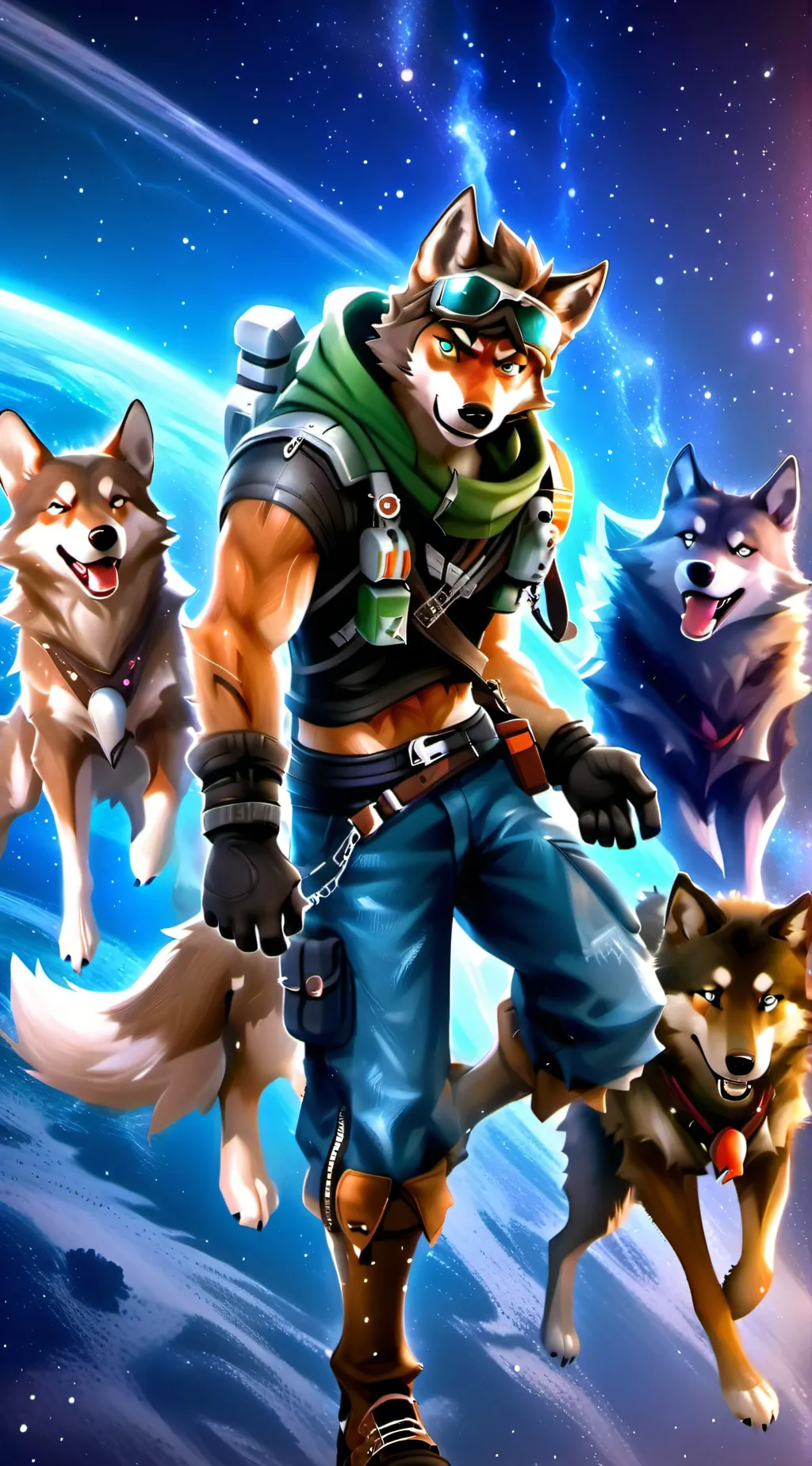 ai character: Space wolves background