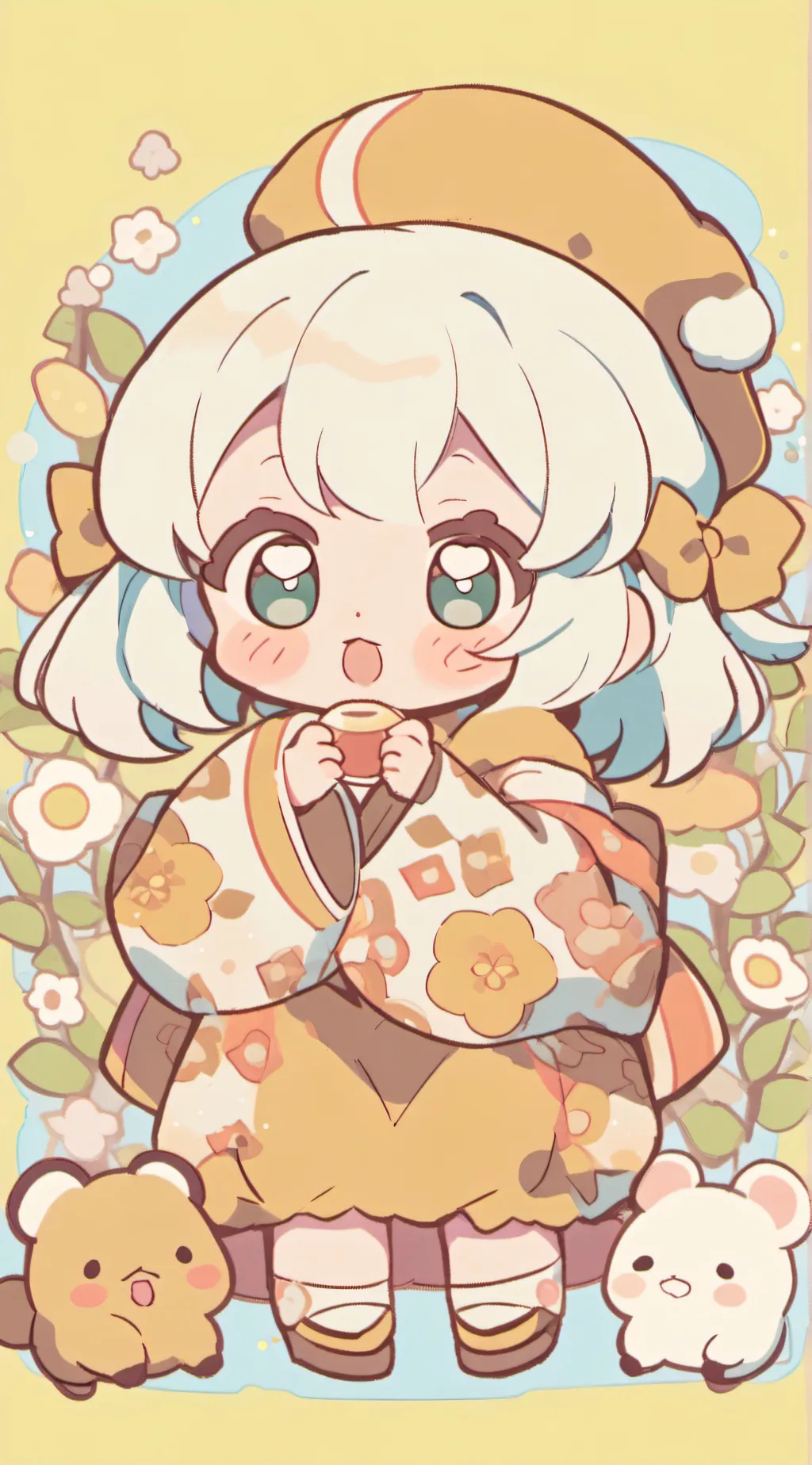 ai character: Lora  background