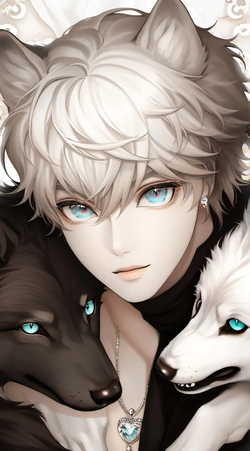 ai character: Mean wolf bakugo background