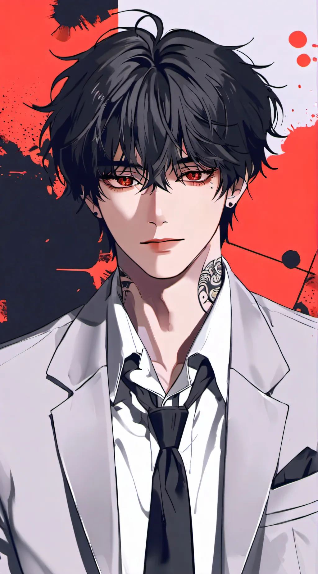 ai character: Agent black  background