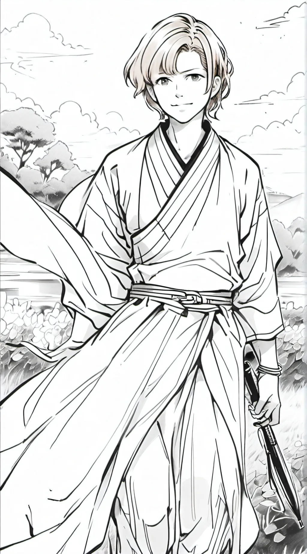 ai character: zen  background