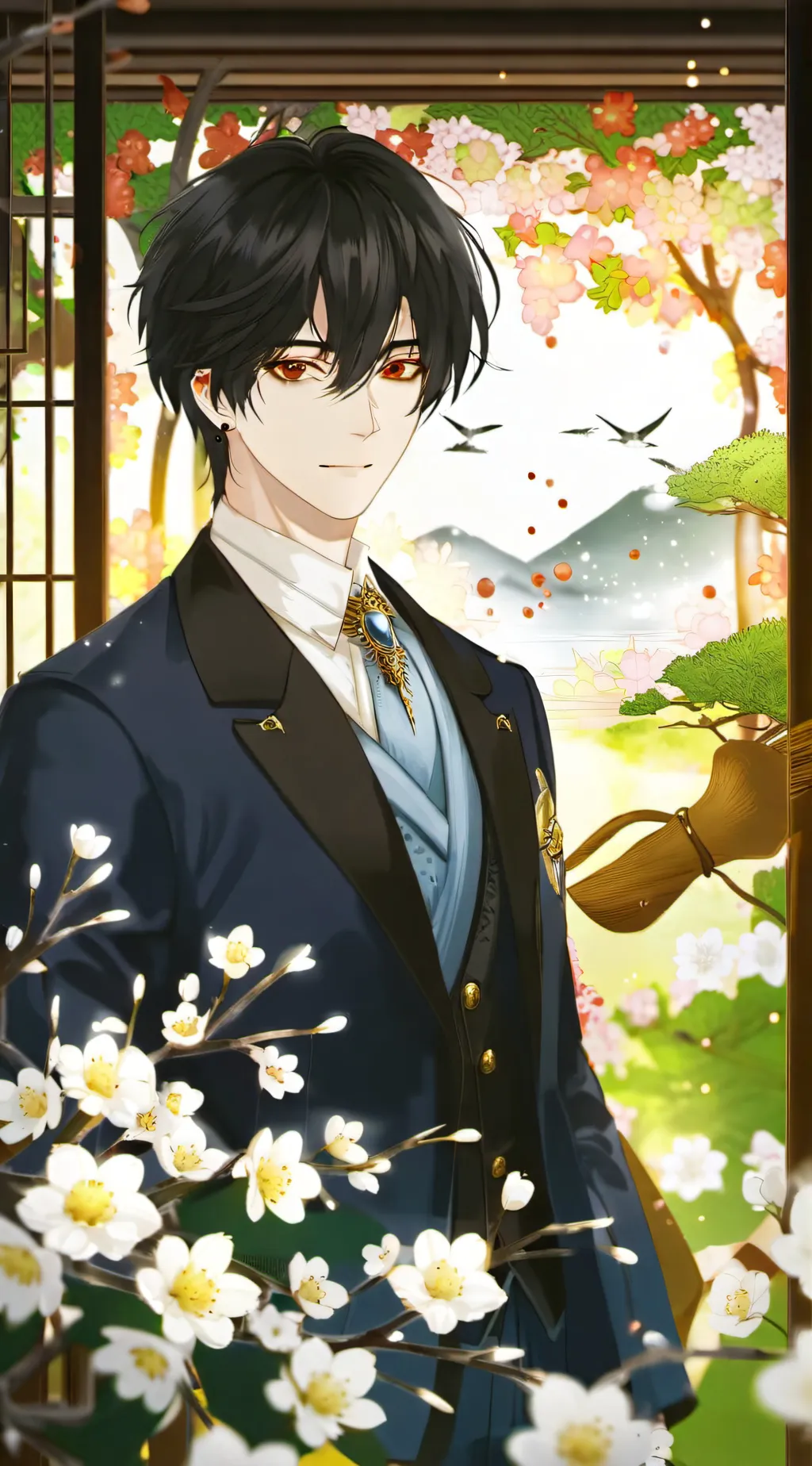 ai character: Shinobu brother  background