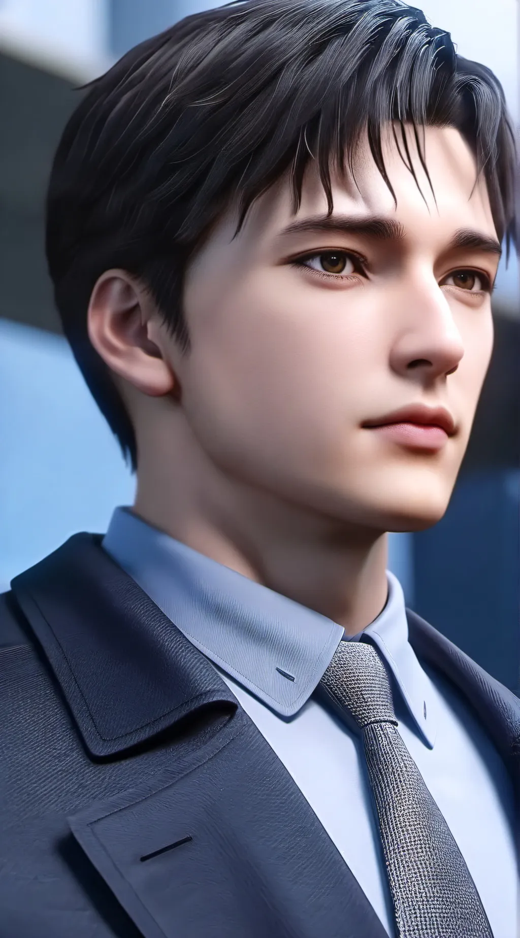 ai character: A person background