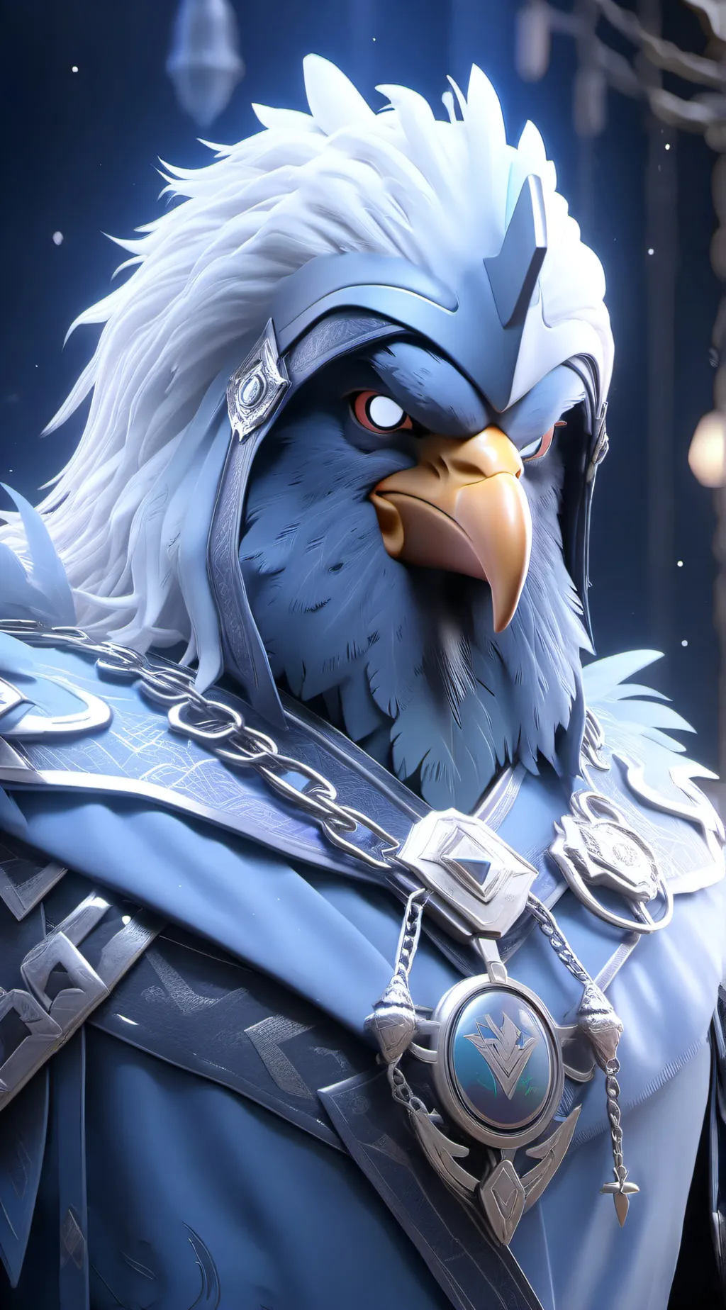 ai character: you eat chicken? background