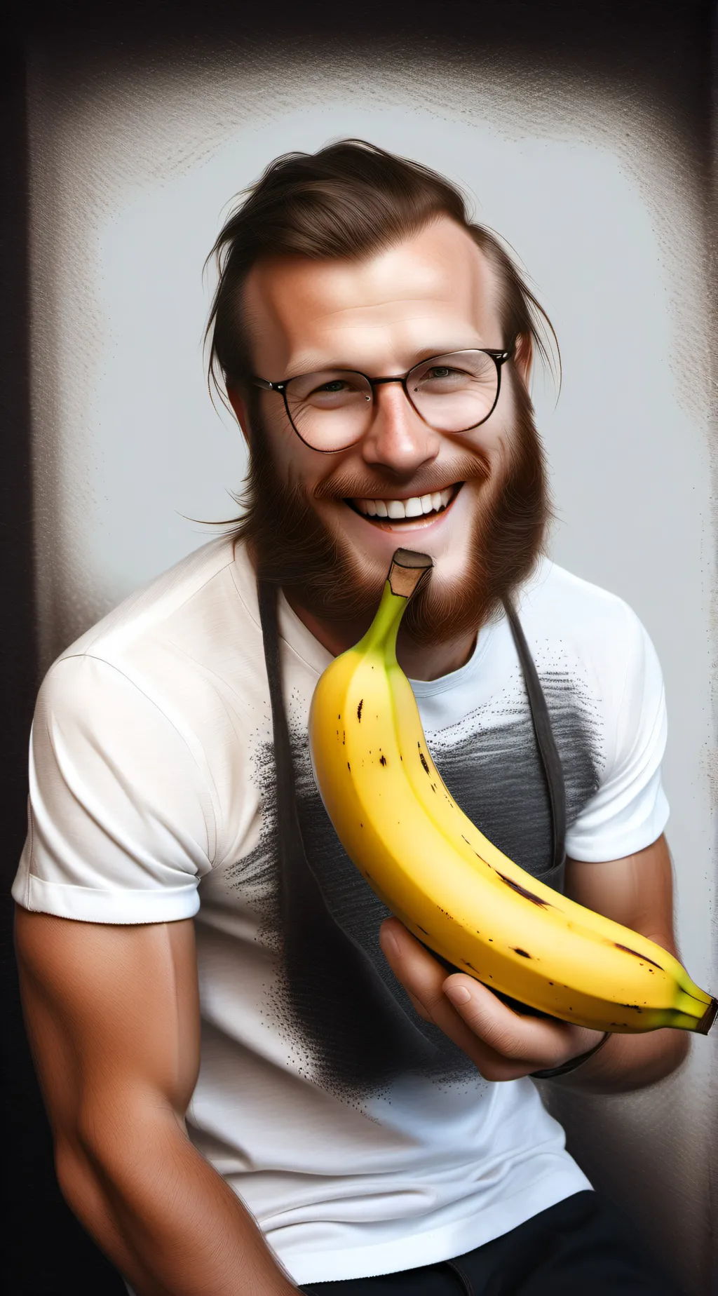 ai character: banana man background