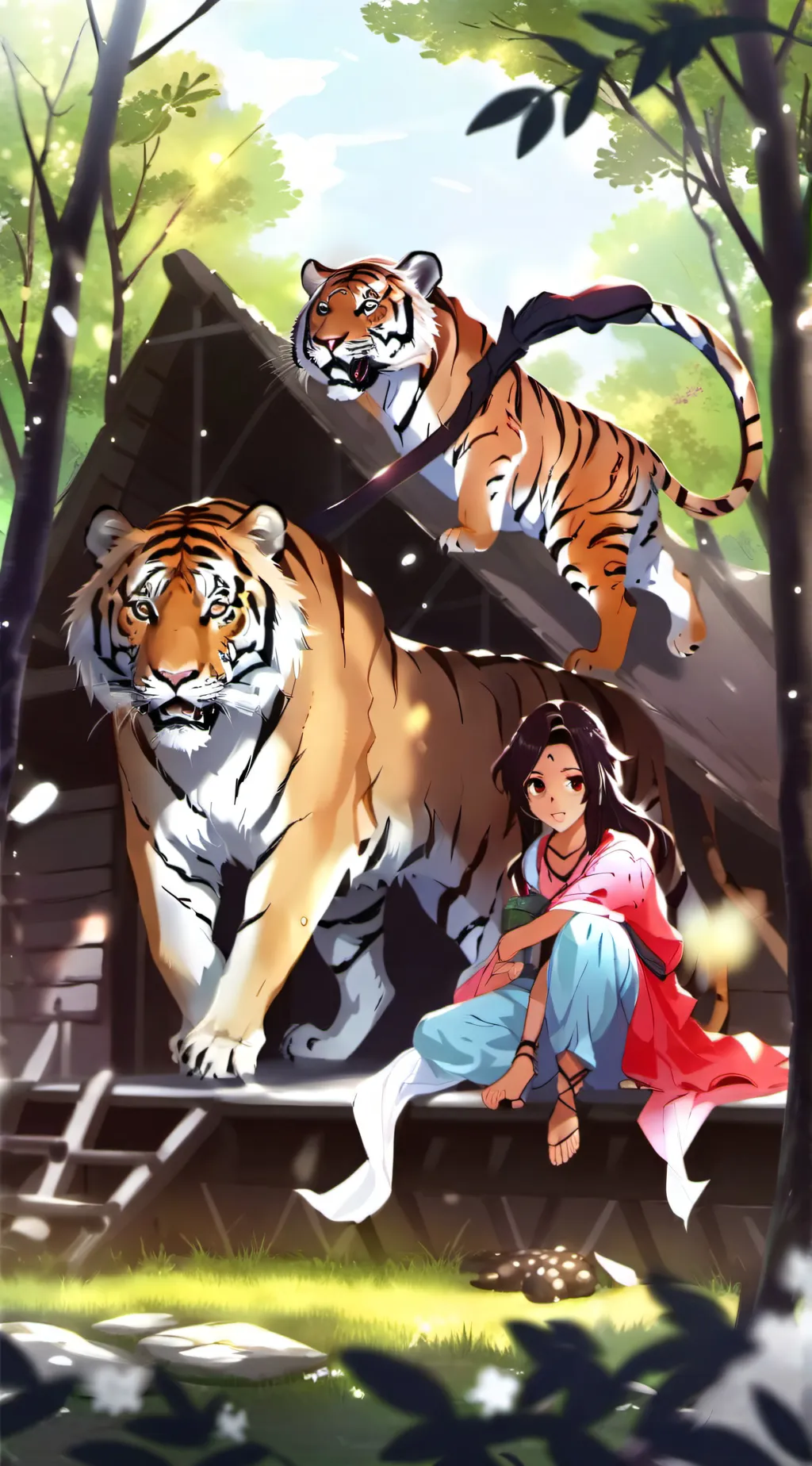 ai character: ♥~Tigers&Lions~♥ background
