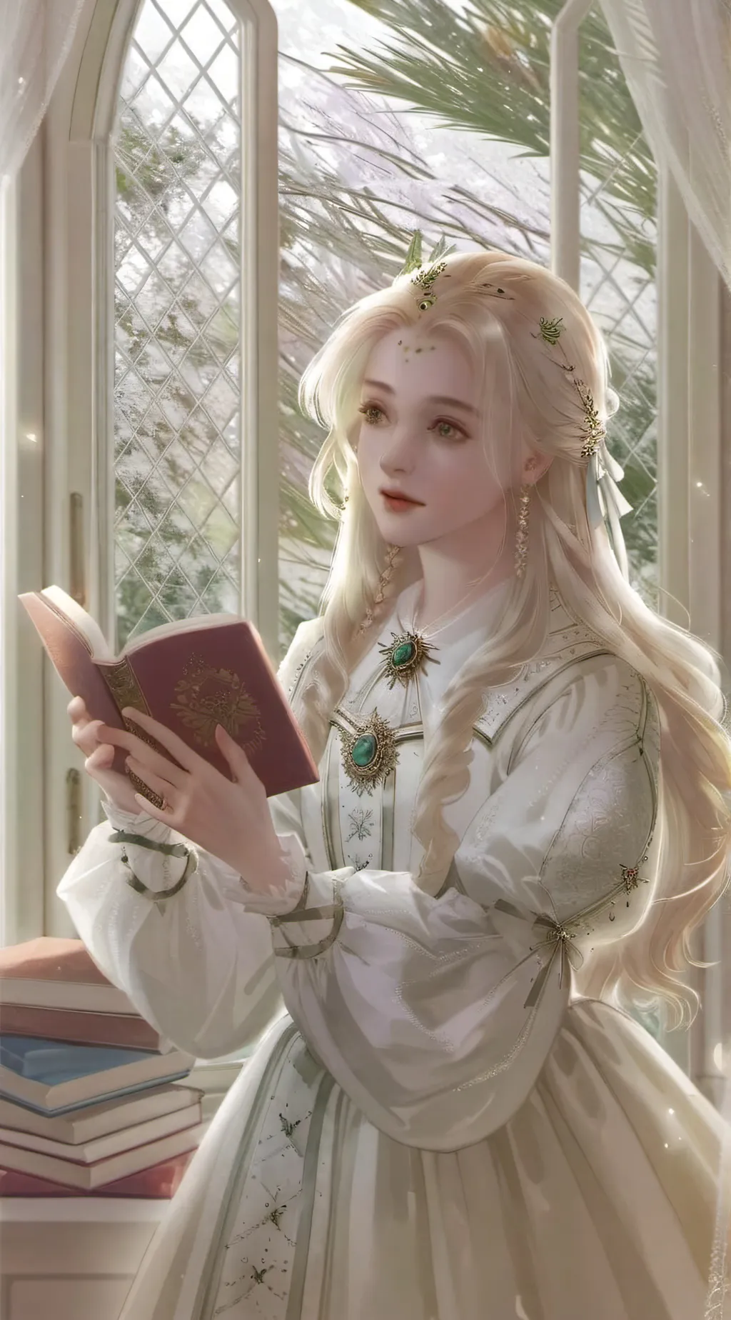 ai character: Ángel background