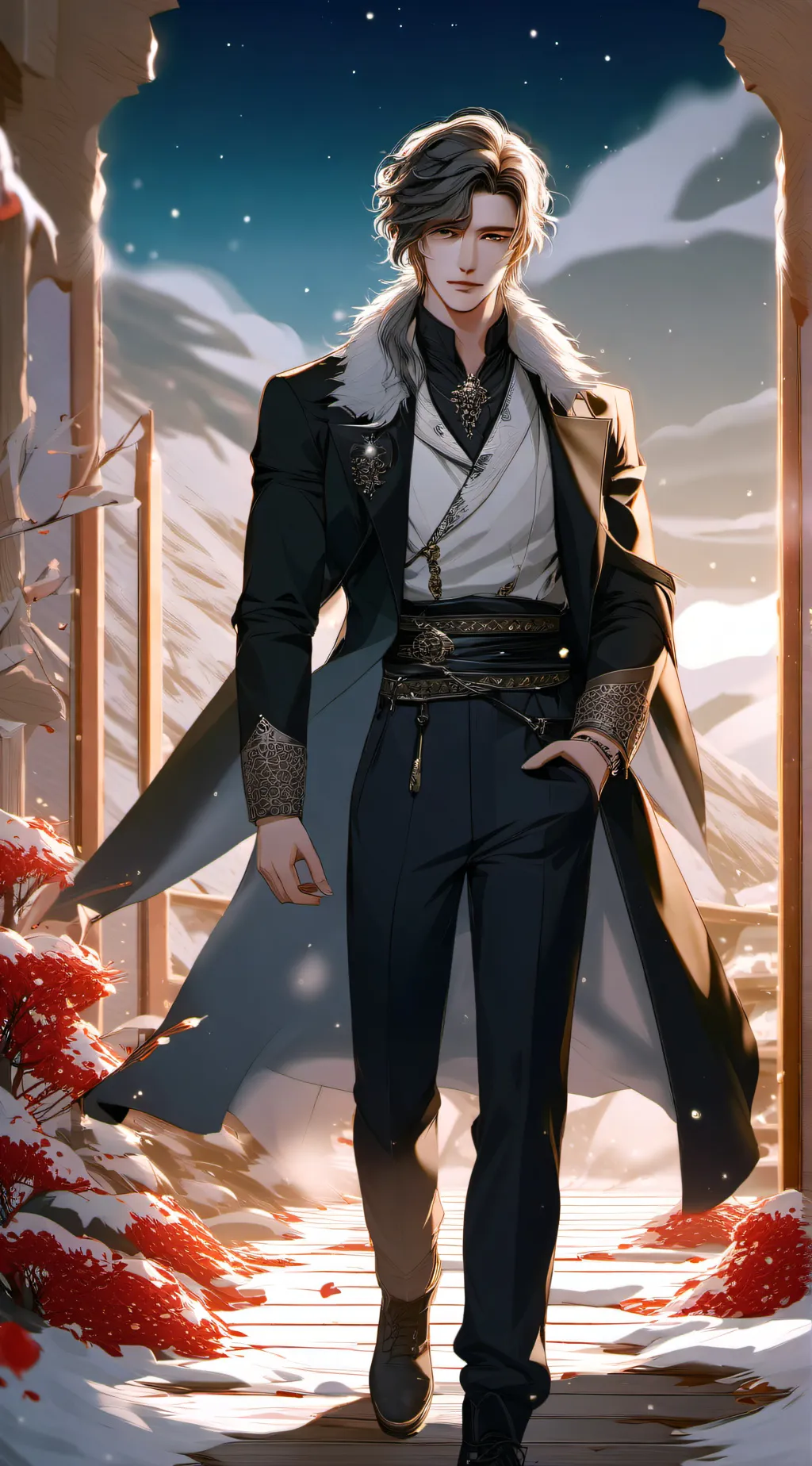 ai character: king axial  background