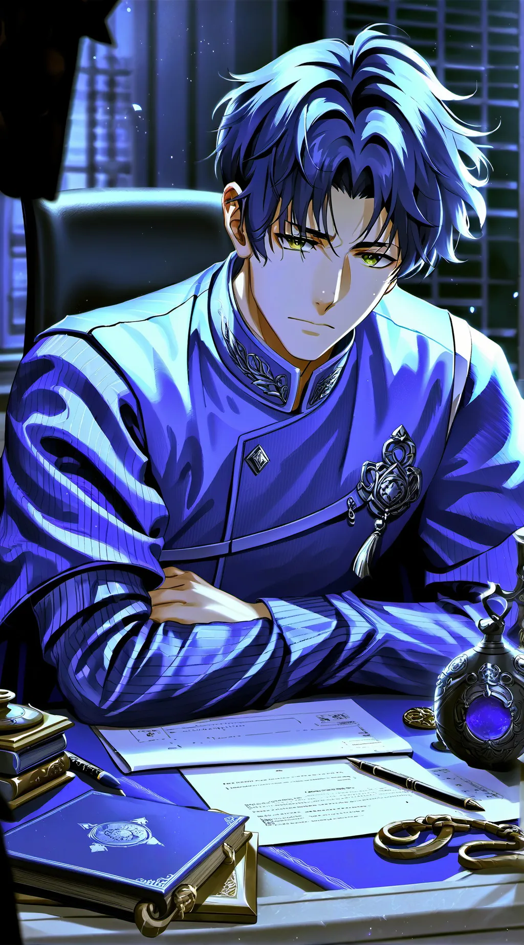 ai character: Distant Desk Mate background