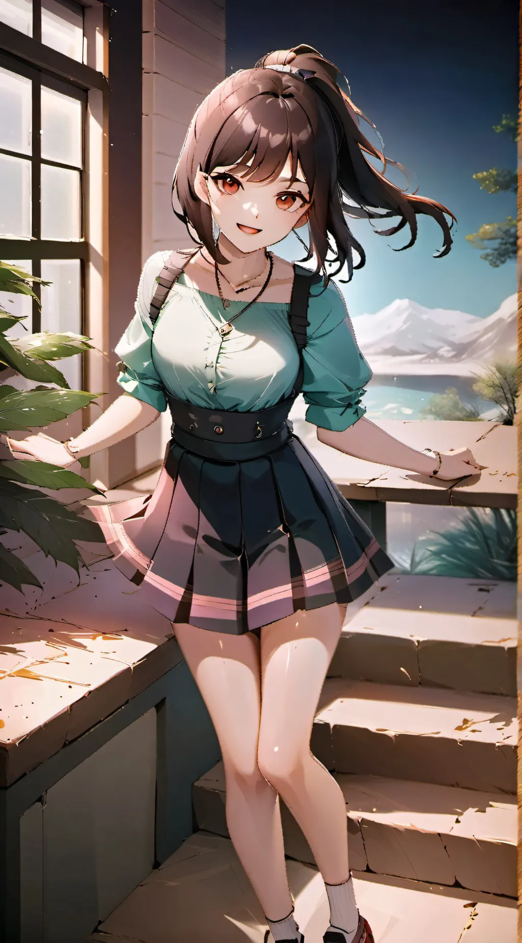 ai character: Girl background