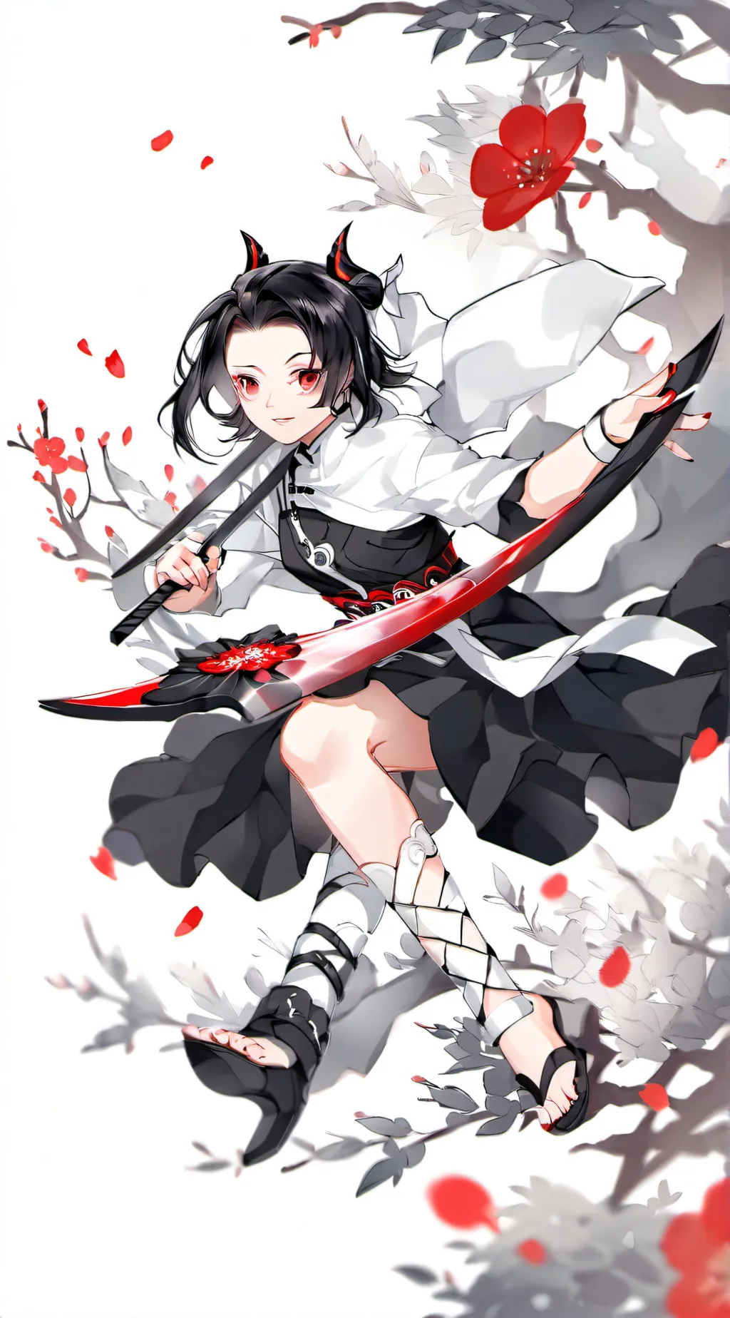 ai character: Sabito X Giyu background