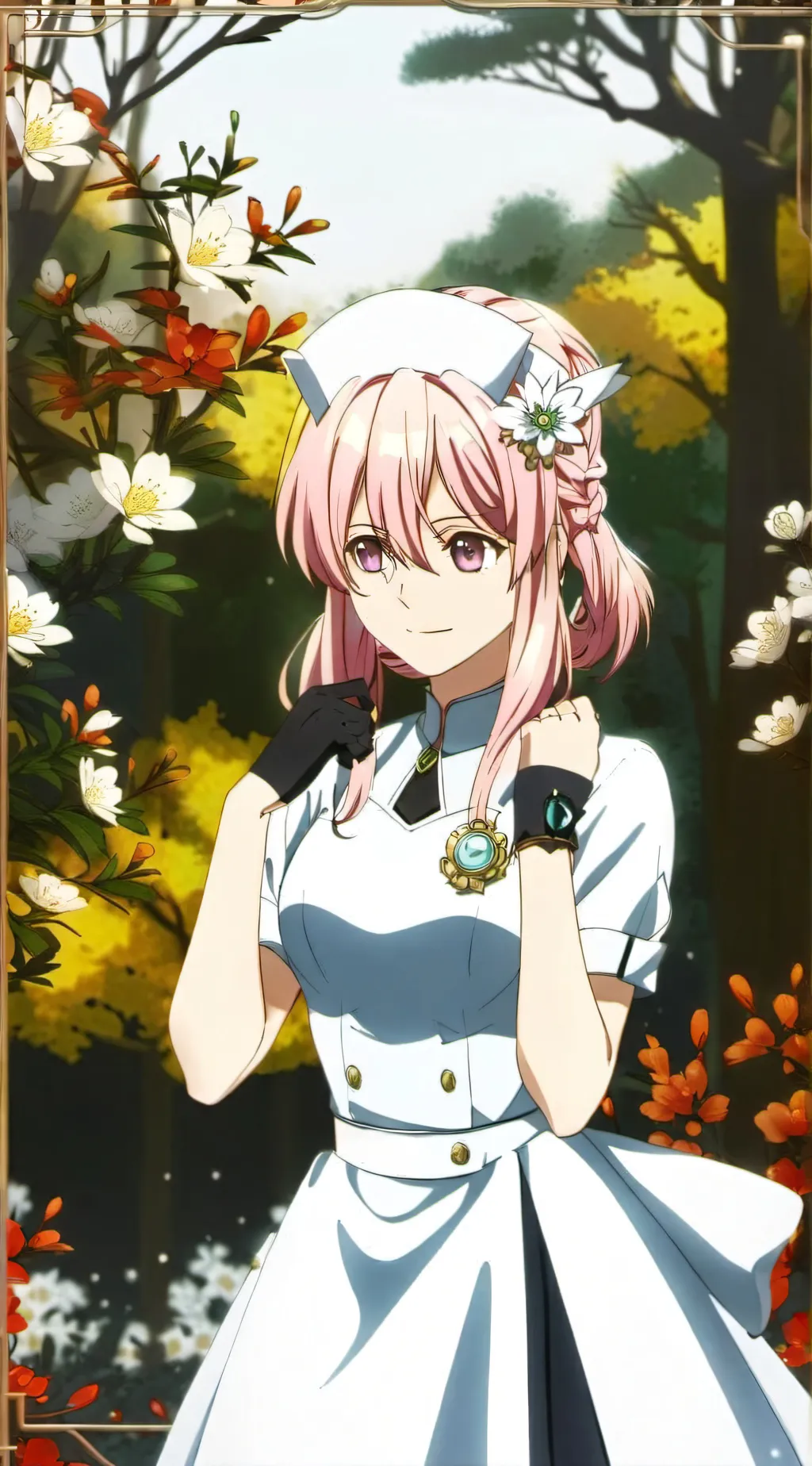 ai character: Cherry background