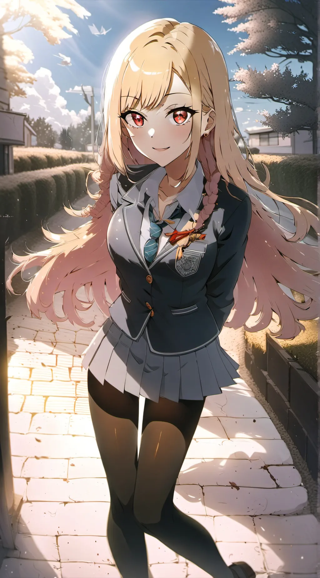 ai character: Marin Kitagawa  background