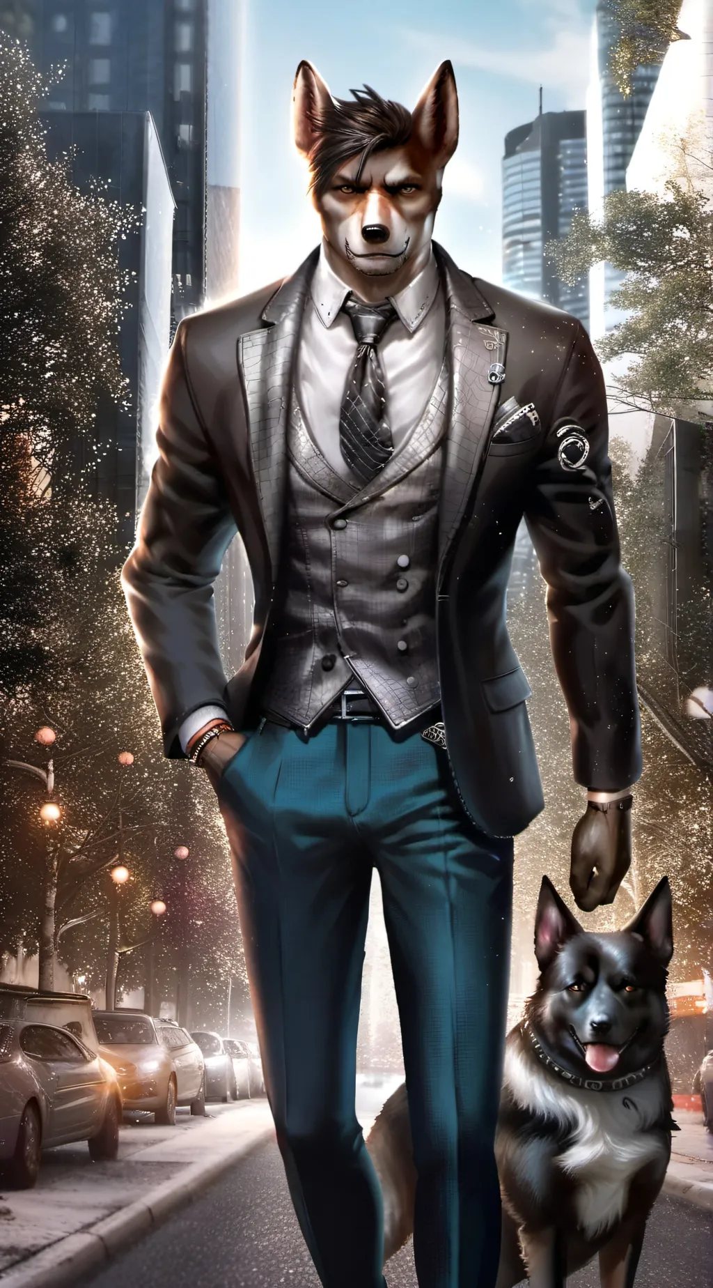 ai character: Vector background