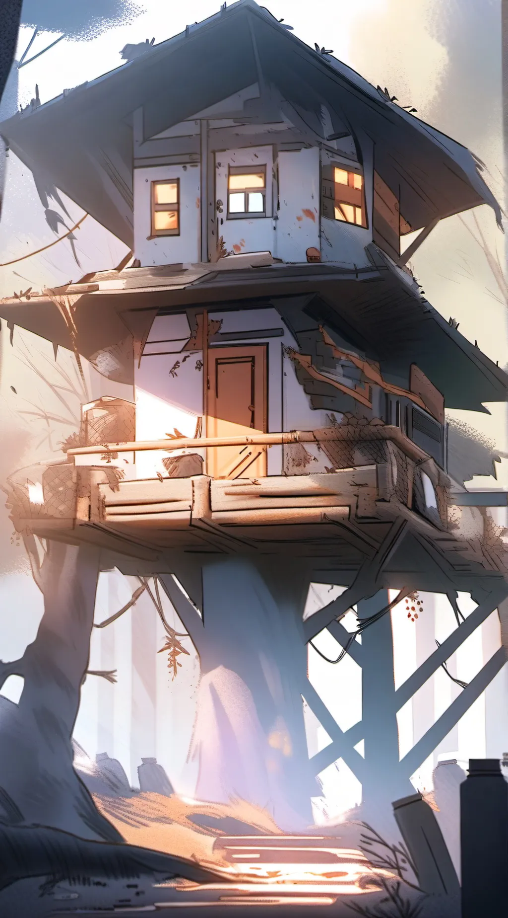 ai character: Zombie apocalpse  background